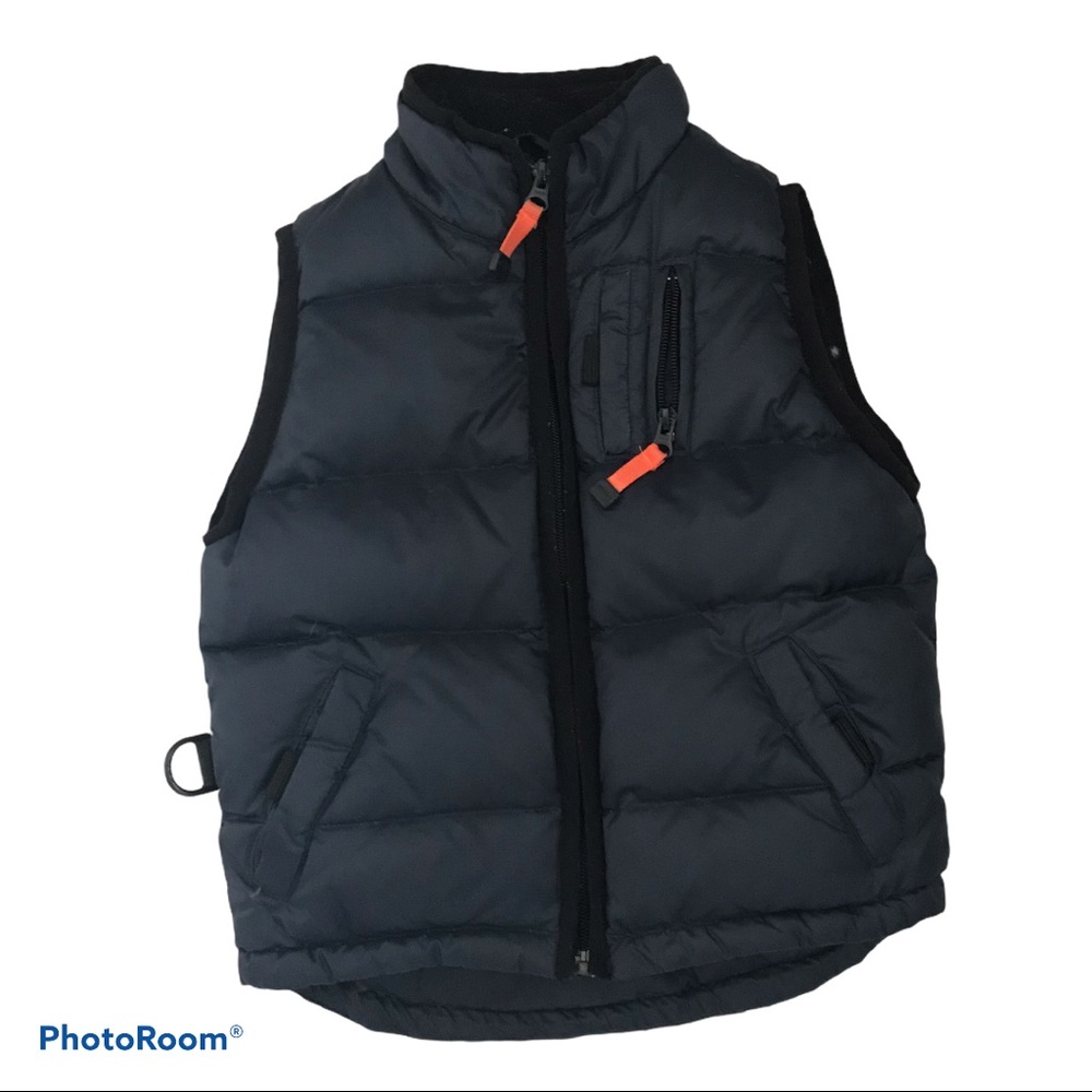 Gap Kids Puff Vest Fleece Lined Black